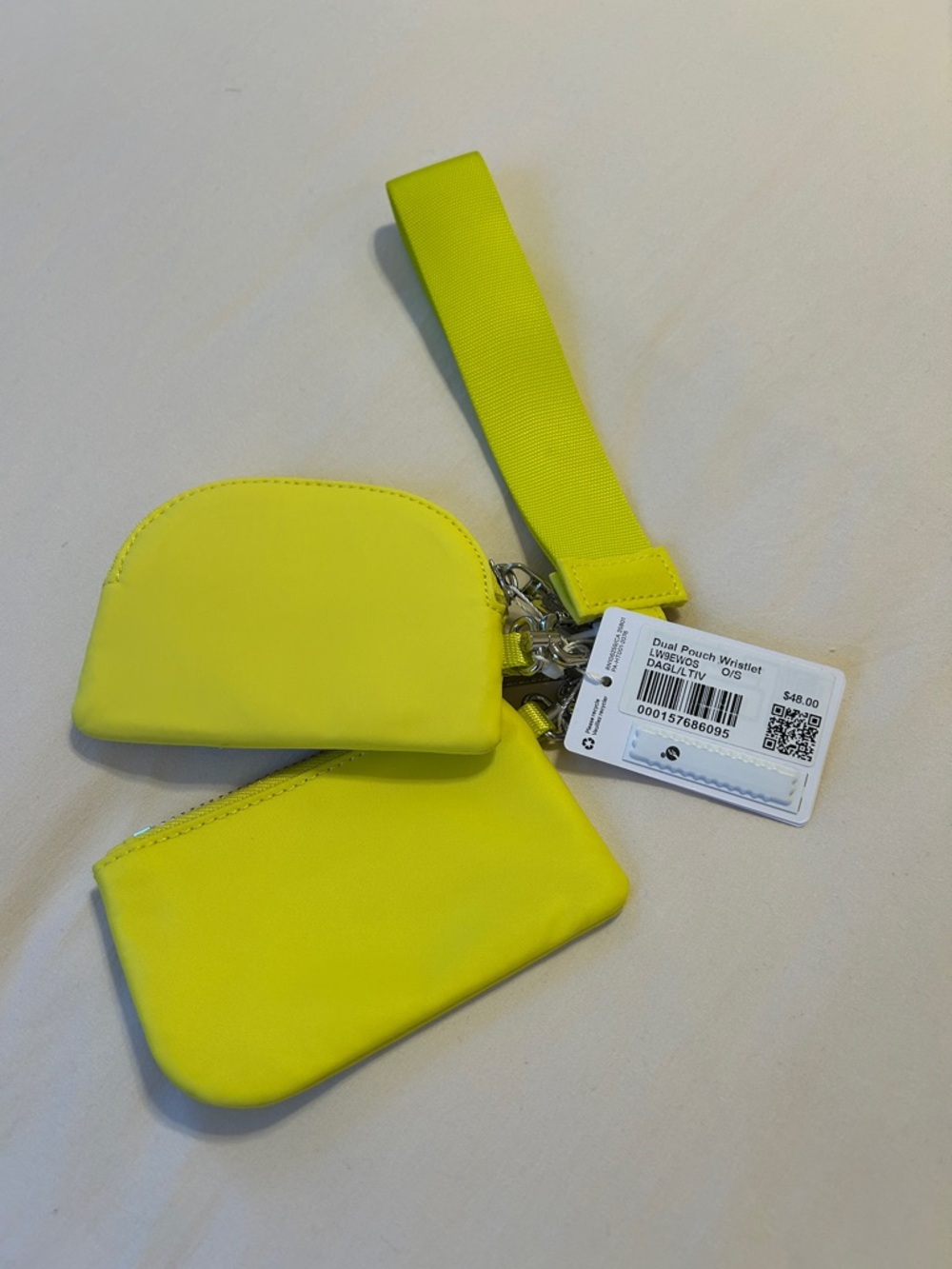 NWT. Lululemon Dual Pouch Wristlet. - Picture 2 of 2